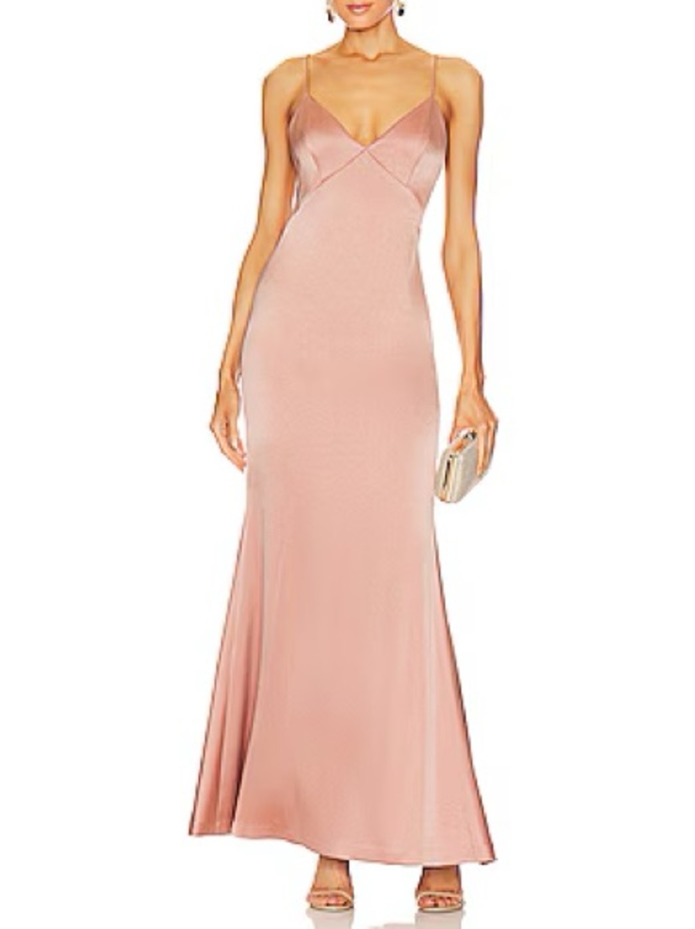 Alice + Olivia Julietta Slip Dress in Burnt Rose